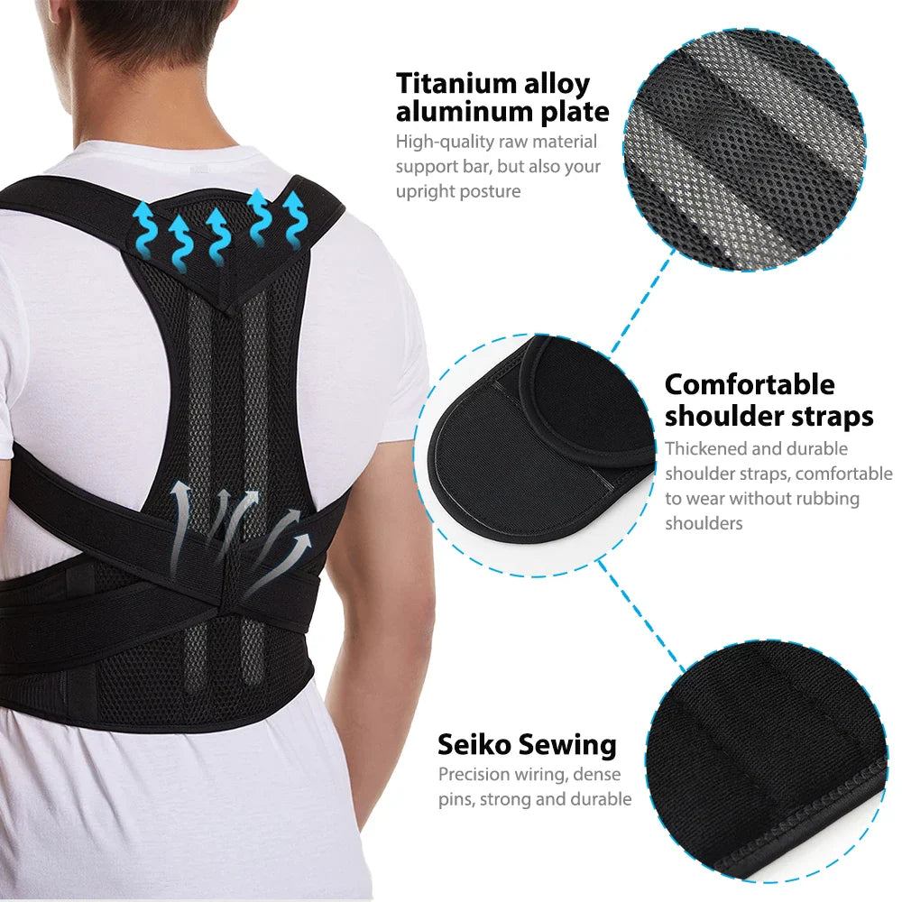 Comfortable Posture Support Brace